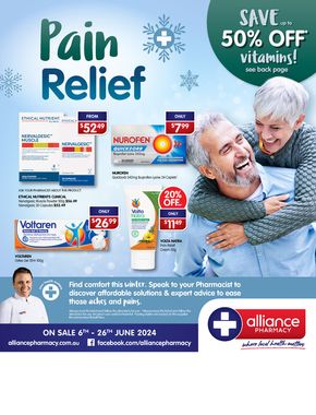 Health & Beauty offers in Mount Barker WA | June Catalogue in Alliance Pharmacy | 06/06/2024 - 26/06/2024