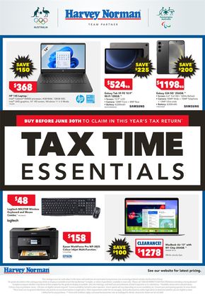 Electronics & Office offers in Linden NSW | Computer Tax Time Essentials in Harvey Norman | 06/06/2024 - 16/06/2024