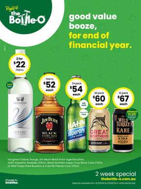 Groceries offers in Rottnest Island WA | Good Value Booze, For End Of Financial Year 10/06 in The Bottle-O | 10/06/2024 - 23/06/2024