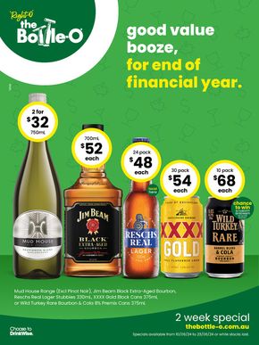 The Bottle-O catalogue in Ryde NSW | Good Value Booze, For End Of Financial Year 10/06 | 10/06/2024 - 23/06/2024