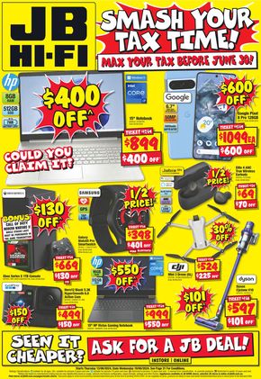 JB Hi Fi catalogue in Ryde NSW | Smash Your Tax Time! | 13/06/2024 - 19/06/2024