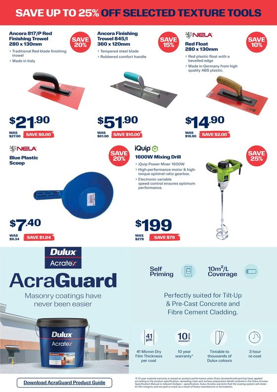 Dulux catalogue in Brisbane QLD | Dulux Acratex Tax Time Deals - Load Up This EOFY | 11/06/2024 - 30/06/2024