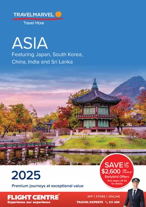 Travel & Outdoor offers in Townsville QLD | Asia 2025 in Flight Centre | 12/06/2024 - 31/12/2025