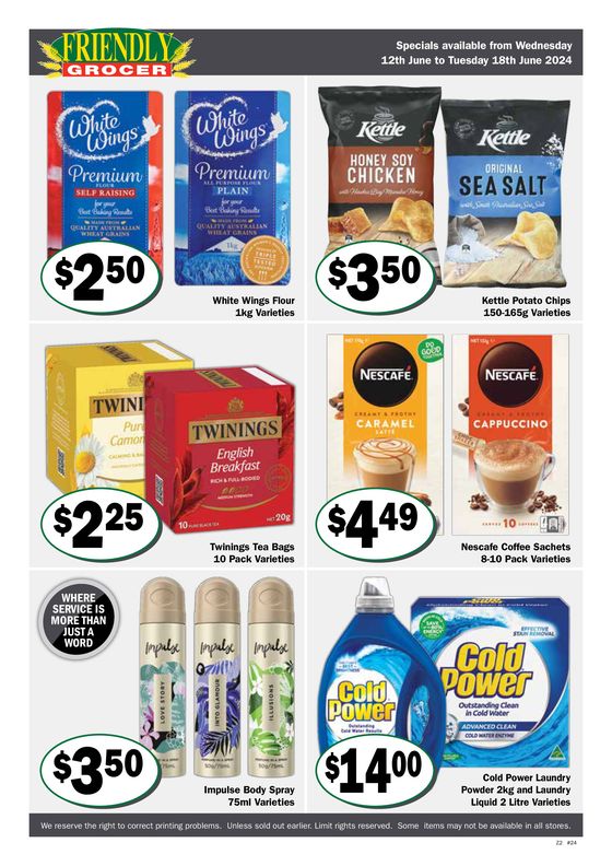 Friendly Grocer catalogue in Gulargambone NSW | Just around the corner | 12/06/2024 - 18/06/2024