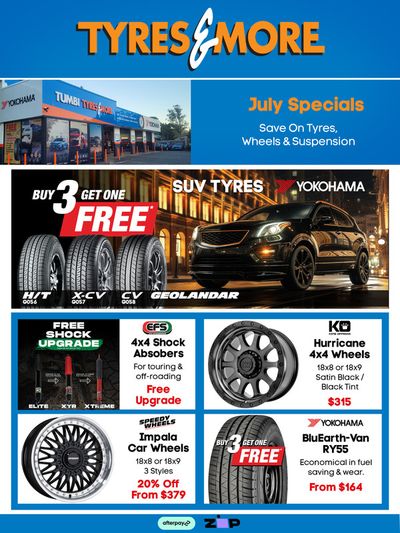 Hardware & Auto offers in Gold Coast QLD | July Specials 2024 in Tyres & More | 01/07/2024 - 31/07/2024
