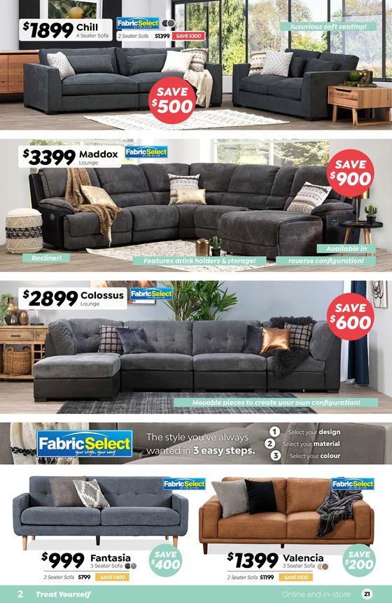 ComfortStyle Furniture & Bedding catalogue in Mandurah WA | Treat Yourself Sale | 01/07/2024 - 29/07/2024