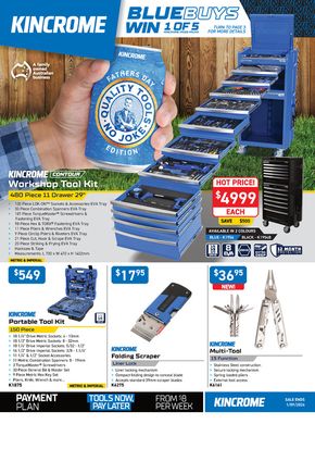 Hardware & Auto offers in Logan City QLD | Tool Sale Catalogue in Kincrome | 01/07/2024 - 01/09/2024