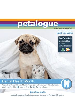 Pets offers in Melbourne VIC | Petalogue in Just For Pets | 03/07/2024 - 18/08/2024