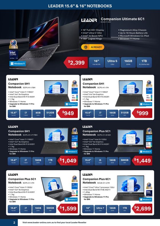 Leader Computers catalogue in Victor Harbor SA | Tax Return Deals | 05/07/2024 - 30/09/2024