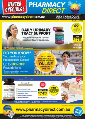 Health & Beauty offers in Ryde NSW | July Catalogue in Pharmacy Direct | 10/07/2024 - 31/07/2024