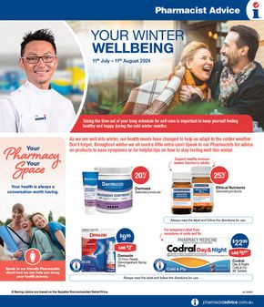 Health & Beauty offers in Ryde NSW | Your Winter Wellbeing in Pharmacist Advice | 11/07/2024 - 11/08/2024