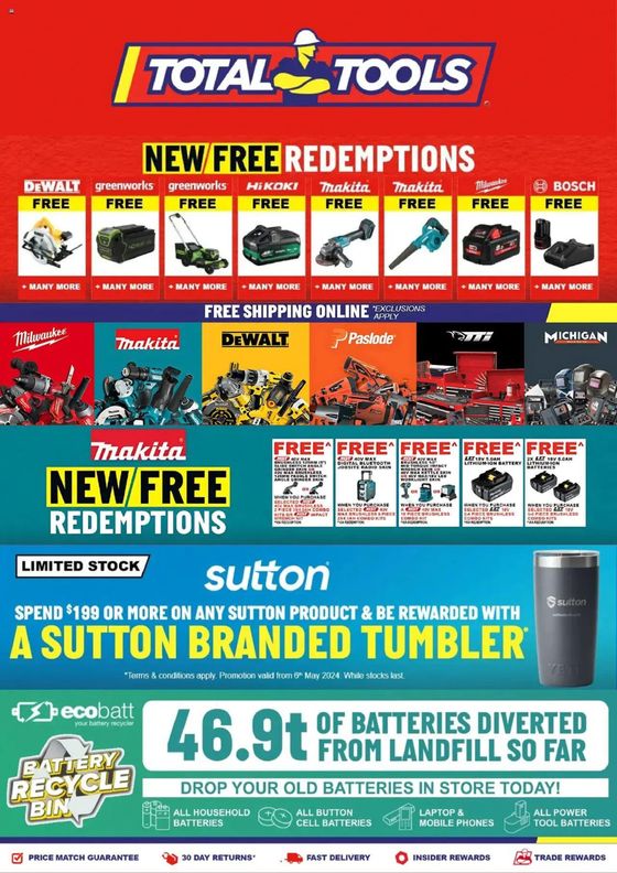 Total Tools catalogue in Sydney NSW | New Free Redemptions | 11/07/2024 - 31/07/2024