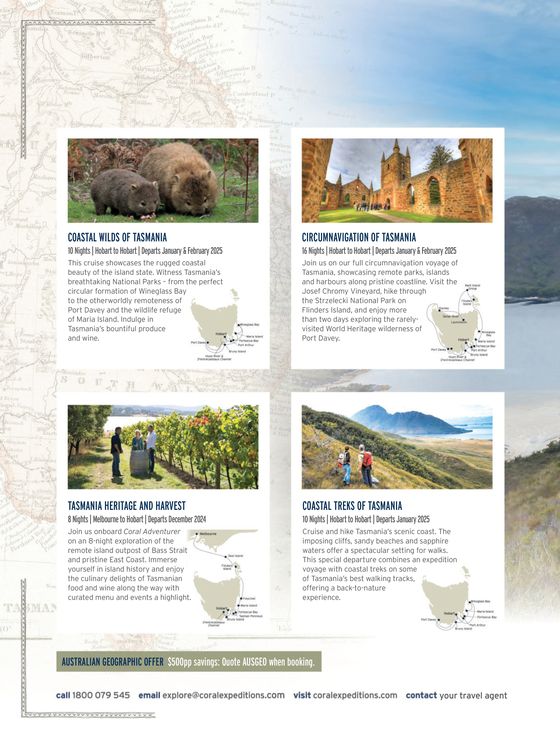 Australian Geographic catalogue | July - August 2024 | 12/07/2024 - 31/08/2024