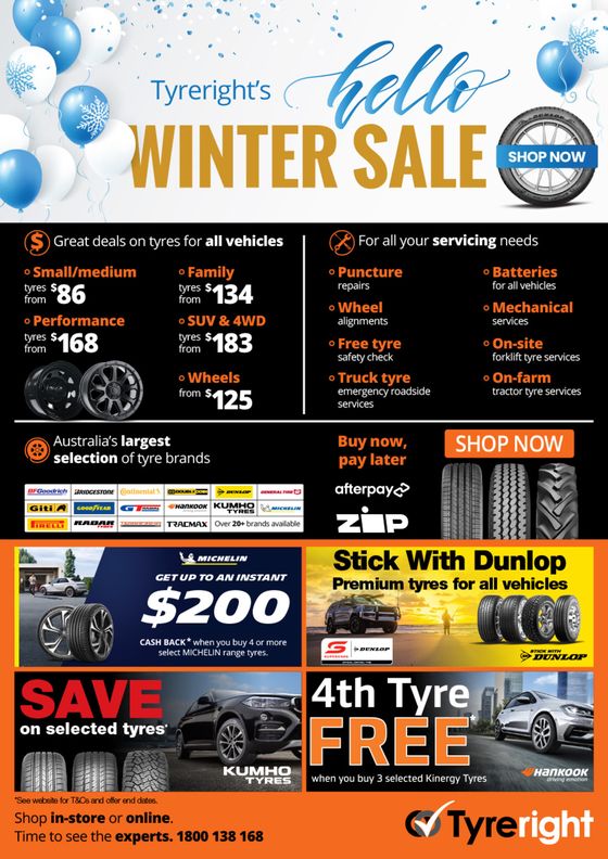 Tyreright catalogue | Hello Winter Sale | 12/07/2024 - 31/08/2024
