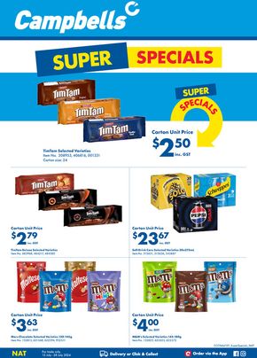 Groceries offers in Mackay QLD | Super Specials in Campbells | 15/07/2024 - 28/07/2024