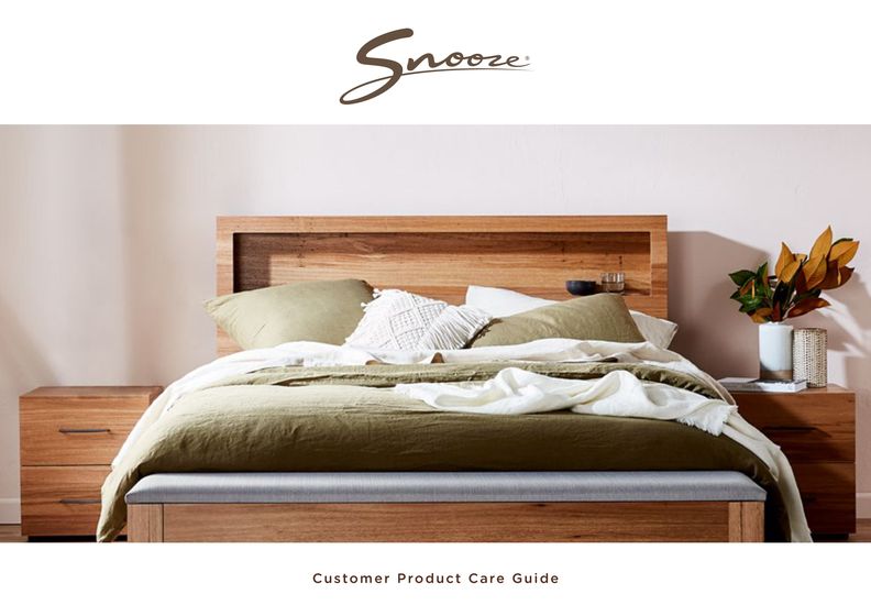 Snooze catalogue | Customer Product Care Guide | 15/07/2024 - 31/08/2024