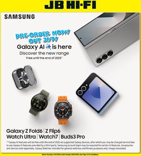 Electronics & Office offers in Belconnen ACT | Samsung Galaxy Catalogue in JB Hi Fi | 15/07/2024 - 30/07/2024