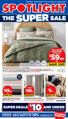 Home Furnishings offers in Taree NSW | The Super Sale in Spotlight | 17/07/2024 - 04/08/2024