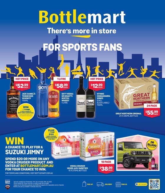 Bottlemart catalogue in Brisbane QLD | There's More In Store For Sports Fans | 17/07/2024 - 30/07/2024