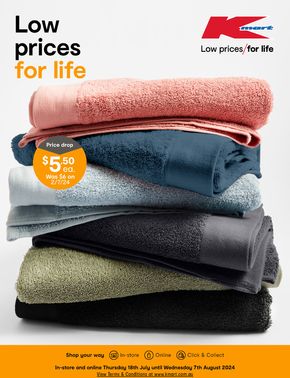 Kmart catalogue in Brisbane QLD | July Price Drop - Low prices for life | 18/07/2024 - 07/08/2024