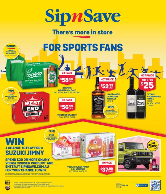 SipnSave catalogue | There's More In Store For Sports Fans | 17/07/2024 - 30/07/2024