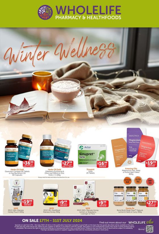 WHOLEHEALTH catalogue in Brisbane QLD | Winter Wellness | 17/07/2024 - 31/07/2024