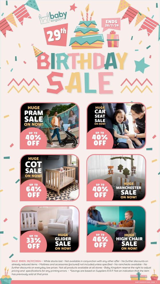 Baby Kingdom catalogue | Birthday Sale | 18/07/2024 - 28/07/2024