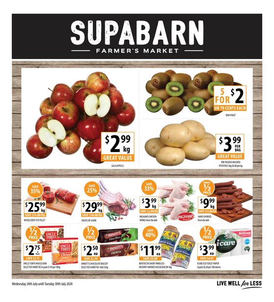 Supabarn catalogue in Canberra ACT | Weekly Specials - 24/07 | 24/07/2024 - 30/07/2024