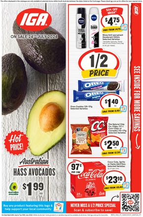 Groceries offers in Adelaide SA | IGA 24/07 in IGA | 24/07/2024 - 30/07/2024