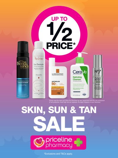 Priceline catalogue in Mackay QLD | Skin, Sun and Tan Sale | 25/07/2024 - 30/07/2024