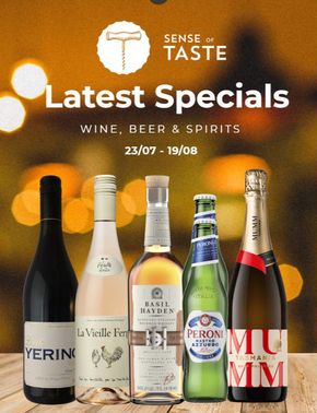 Liquor offers in Redcliffe City QLD | Latest Specials in Sense of Taste | 24/07/2024 - 19/08/2024