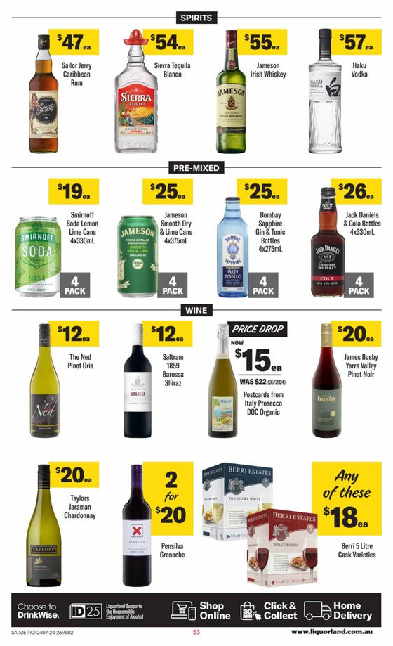 Liquorland catalogue in Adelaide SA | Weekly Specials | 24/07/2024 - 30/07/2024