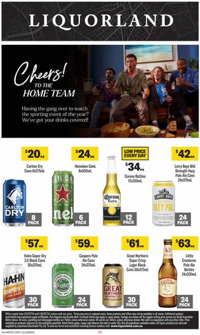 Liquor offers in Adelaide SA | Weekly Specials in Liquorland | 24/07/2024 - 30/07/2024