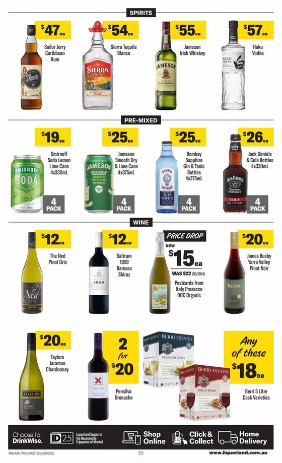 Liquorland catalogue in Hobart TAS | Weekly Specials | 24/07/2024 - 30/07/2024
