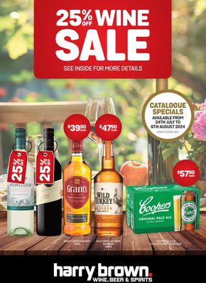 Liquor offers in Redcliffe City QLD | 25% Off Wine Sale in Harry Brown | 24/07/2024 - 06/08/2024
