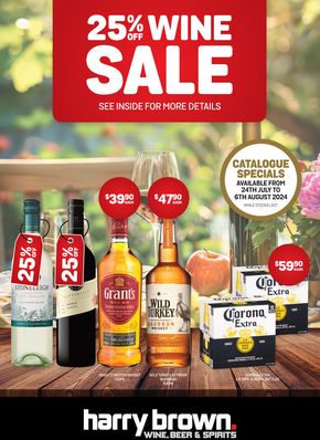 Liquor offers in Perth WA | 25% Off Wine Sale in Harry Brown | 24/07/2024 - 06/08/2024