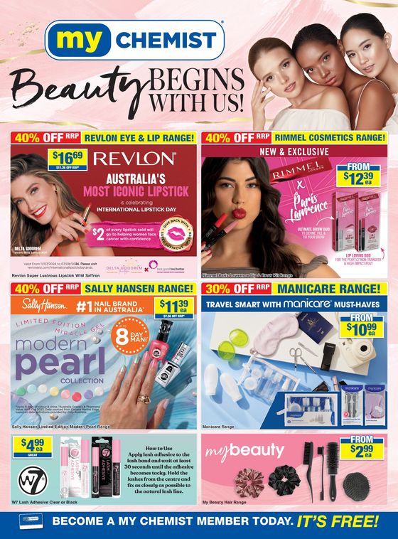 My Chemist catalogue |  Beauty Begins with us! | 25/07/2024 - 07/08/2024