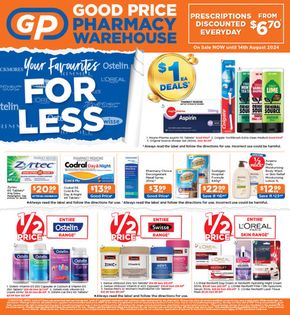 Health & Beauty offers in Brisbane QLD | July 2 Catalogue in Good Price Pharmacy | 25/07/2024 - 14/08/2024