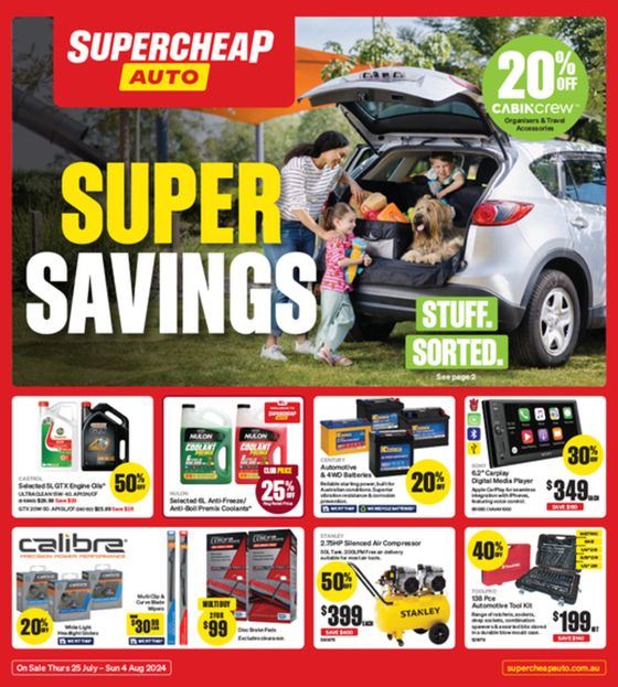 Supercheap Auto catalogue in Adelaide SA | Super Savings | 25/07/2024 - 04/08/2024