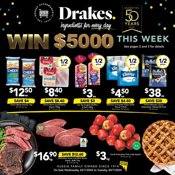 Drakes catalogue in Victor Harbor SA | Drakes 25/07 | 25/07/2024 - 30/07/2024