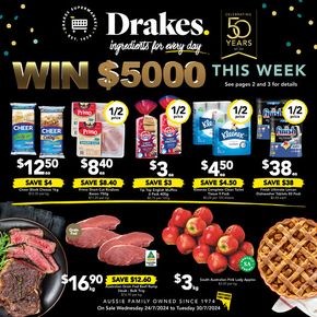 Groceries offers in Adelaide SA | Drakes 25/07 in Drakes | 25/07/2024 - 30/07/2024