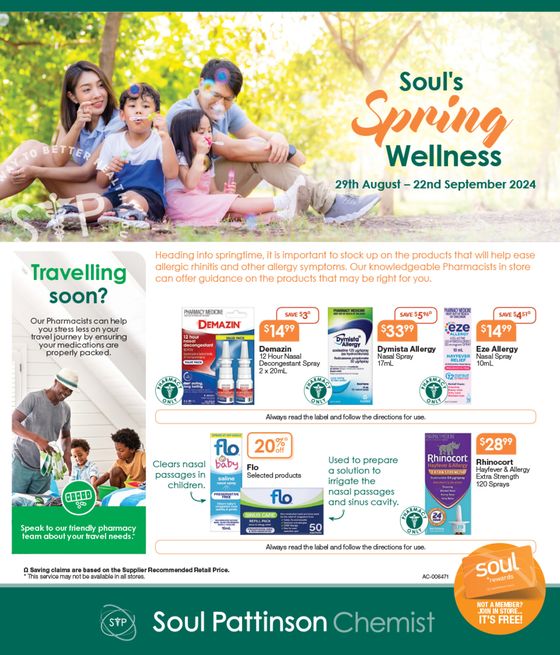 Soul Pattinson Chemist catalogue | Spring Wellness | 29/08/2024 - 22/09/2024