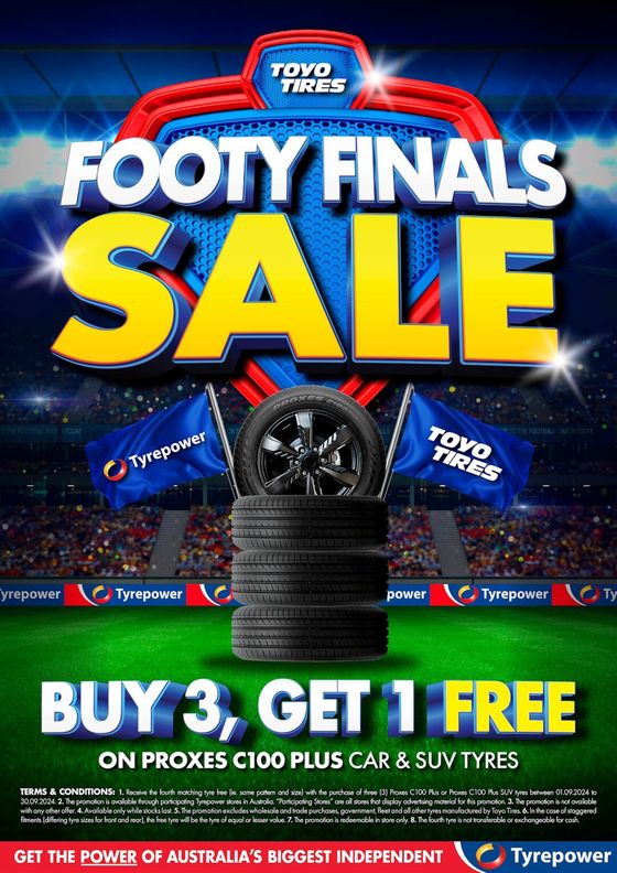 Tyrepower catalogue in Townsville QLD | Footy Finals Sale | 02/09/2024 - 30/09/2024