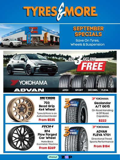 Hardware & Auto offers in Hyde QLD | September Specials 2024 in Tyres & More | 01/09/2024 - 30/09/2024