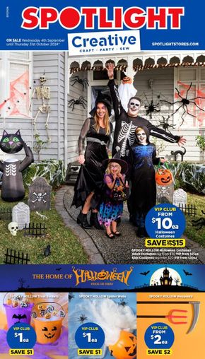 Spotlight catalogue in Knox VIC | VIP Creative - The Home of Halloween | 04/09/2024 - 31/10/2024