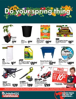 Bunnings Warehouse catalogue in Batemans Bay NSW | Do Your Spring Thing | 04/09/2024 - 01/10/2024