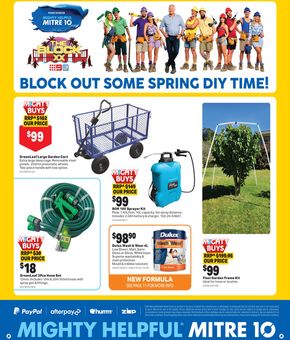 Hardware & Auto offers in Rutherglen VIC | Block Out Some Spring DIY Time! in Mitre 10 | 04/09/2024 - 22/09/2024