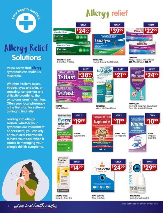 Alliance Pharmacy catalogue in Melbourne VIC | Allergy Relief | 06/09/2024 - 25/09/2024