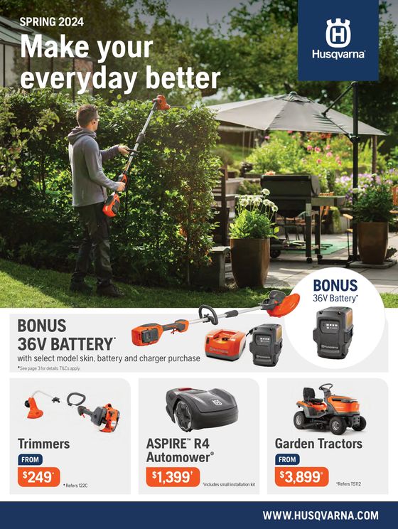 Husqvarna catalogue in Bairnsdale VIC | Spring 2024 | 06/09/2024 - 30/11/2024