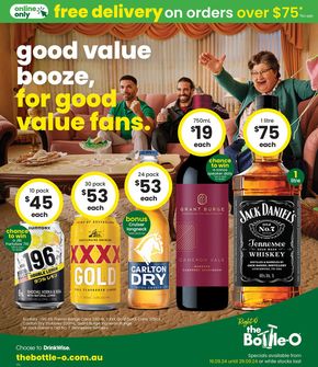 Groceries offers in Morwell VIC | Good Value Booze, For Good Value Fans 16/09 in The Bottle-O | 16/09/2024 - 29/09/2024